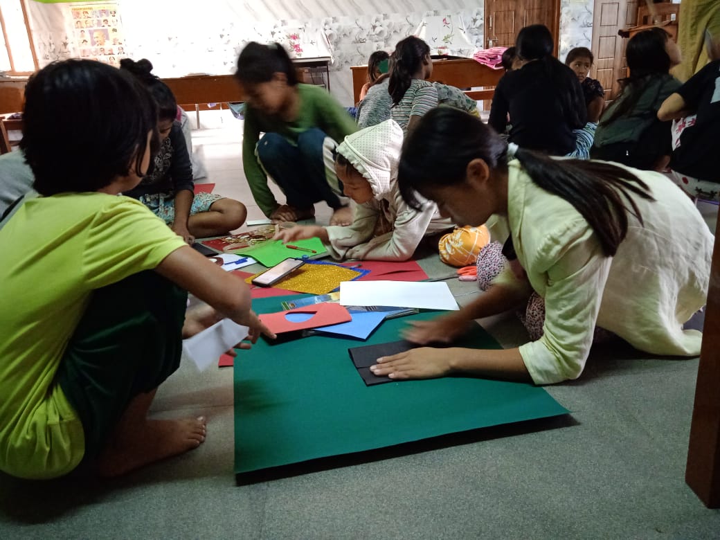 Children Creative activity in Naharbari (December2021)