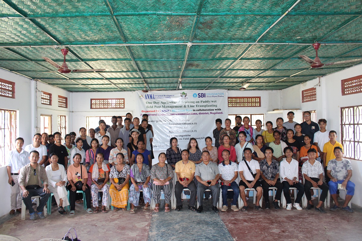 One day farmers training for Paddy field Pest Management and Line Transplanting